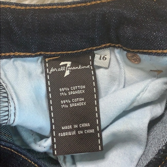 7 For All Mankind hi-rise shorts size 26 - Picture 5 of 9